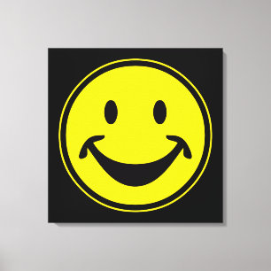 Grappig geel + je rug. en ideeën canvas afdruk