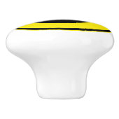 Grappig geel + je rug. en ideeën keramische knop (Zijkant)