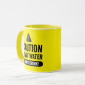 Grappig geel verfwater voor kunstenaars mok (Voorkant links)