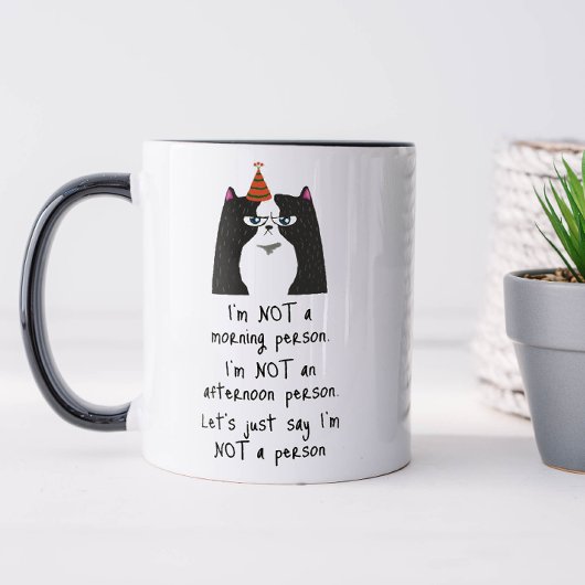 Grappig, geen ochtendmens mok