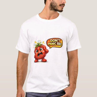 Grappig Geen Paniek Broer Aardbei T-Shirt | Schatt