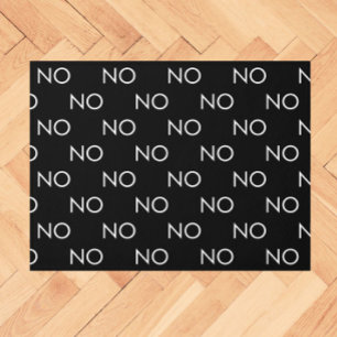 Grappig GEEN zwart wit Introvert minimaal Deurmat