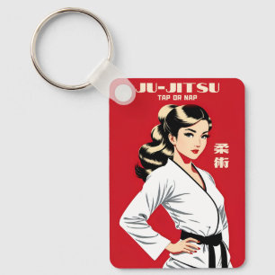 Grappig geestig Ju-Jitsu BJJ MMA Martial Arts Humo Sleutelhanger