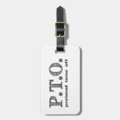 Grappig Gefeliciteerd, gepromoot om tijd uit te st Bagagelabel (Voorkant verticaal)