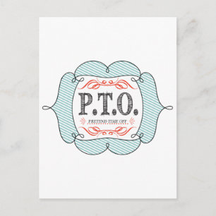 Grappig Gefeliciteerd, gepromoot om tijd uit te st Briefkaart