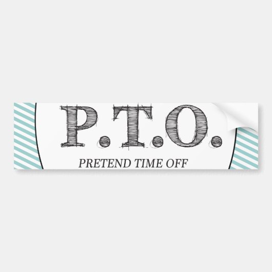 Grappig Gefeliciteerd, gepromoot om tijd uit te st Bumpersticker (Voorkant)