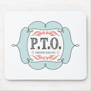 Grappig Gefeliciteerd, gepromoot om tijd uit te st Muismat