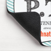 Grappig Gefeliciteerd, gepromoot om tijd uit te st Muismat (Hoek)