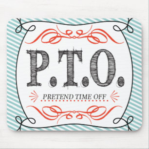 Grappig Gefeliciteerd, gepromoot om tijd uit te st Muismat