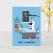 Grappig gefeliciteerd met de Chiropractische graad Kaart (Gele Bloem)