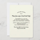 Grappig geheim kerstcadeau uitwisseling feest kaart (Achterkant)