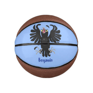 Grappig gekke cartoon-illustratie basketbal