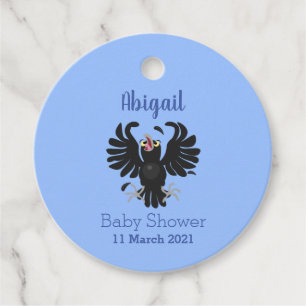 Grappig gekke cartoon-illustratie bedankjes labels