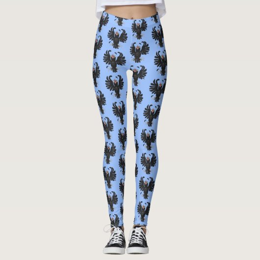 Grappig gekke cartoon-illustratie leggings (Voorkant)