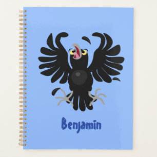Grappig gekke cartoon-illustratie planner