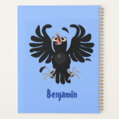 Grappig gekke cartoon-illustratie planner (Achterkant)