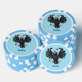 Grappig gekke cartoon-illustratie poker chips (Opstapeling)