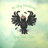 Grappig gekke cartoon-illustratie raamsticker (Vel 3)