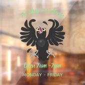 Grappig gekke cartoon-illustratie raamsticker (Vel 2)