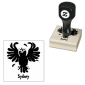 Grappig gekke cartoon-illustratie 	rubberstempel (Gestempeld)