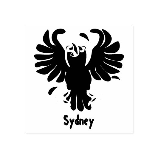 Grappig gekke cartoon-illustratie 	rubberstempel (Afrduk)