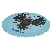 Grappig gekke cartoon-illustratie snijplank (Hoek)