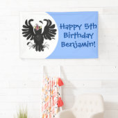 Grappig gekke cartoon-illustratie spandoek (Insitu)