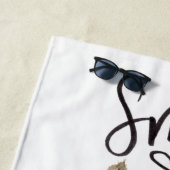 Grappig Gekke Smile Llama Beach Handdoek (In situ)