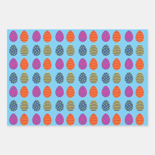 Grappig, gekleurd paaspakpapier inpakpapier vel (Voorkant)