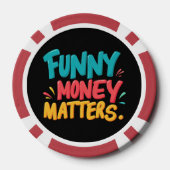 Grappig geld doet ertoe poker chips (Achterkant)