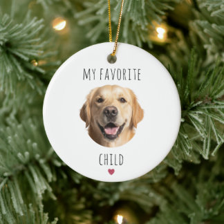 Grappig Geliefd Kinderdier Aangepaste Hondengezich Keramisch Ornament