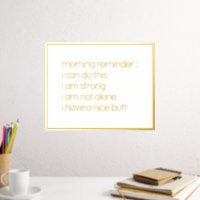 Grappig geloof in jezelf Quote Gold