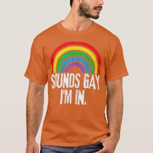 Grappig geluiden dat ik in de regenboogvlag voor P T-shirt
