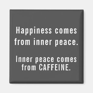 Grappig geluk Caffeine Definition Magneet