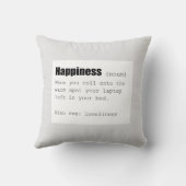 Grappig Geluk Definitie Kussen (Achterkant)