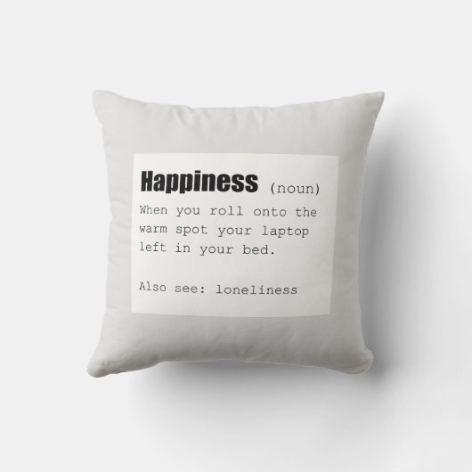 Grappig Geluk Definitie Kussen (Achterkant)