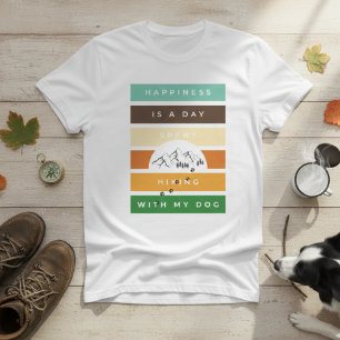 Grappig geluk is een dag wandelen met mijn hond t-shirt