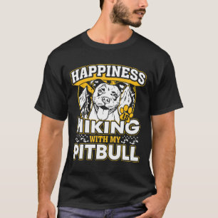 Grappig geluk is wandelen met mijn Pitbull Nieuw T-shirt