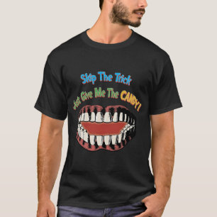 Grappig Gelukkig Halloween Shirt - Big Mouth