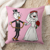 Grappig gelukkig huwelijk kussen (Deken)