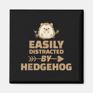 Grappig gemakkelijk afgeleid door egel huisdier di magneet