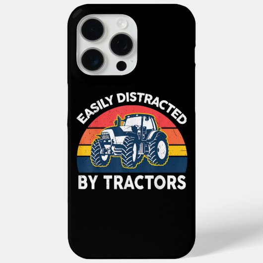 Grappig gemakkelijk afgeleid door tractoren-Shirt Case-Mate iPhone Case (Achterkant)