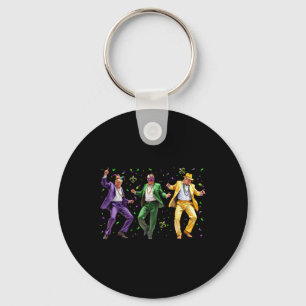 Grappig Gemaskerde Trump Dans Mardi Gras New Orlea Sleutelhanger