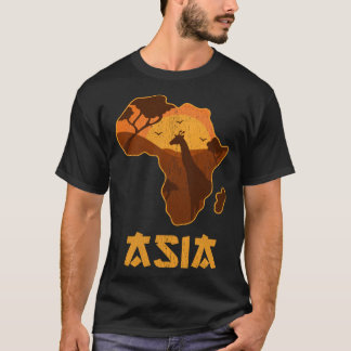 Grappig gemengd Afrika Azië 5 T-shirt