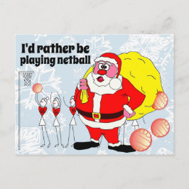 Grappig genoeg om netball Kerstmis te spelen Briefkaart