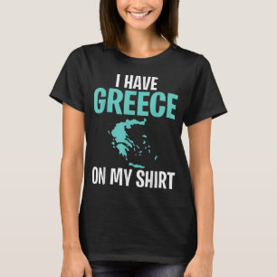 Grappig geografisch leraar dat ik Griekenland heb T-shirt