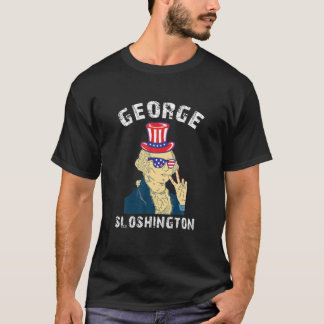 Grappig George Washington Amerikaanse USA 4th van  T-shirt