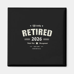 Grappig Gepensioneerd 2026 Strandvakantie Moeder V Magneet