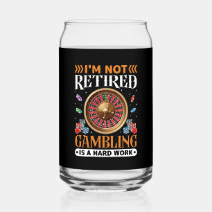 Grappig gepensioneerd gokken Casino woord kunst Blikvorm Glas