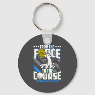 Grappig Gepensioneerd Luizen Officier Golf Pensioe Sleutelhanger